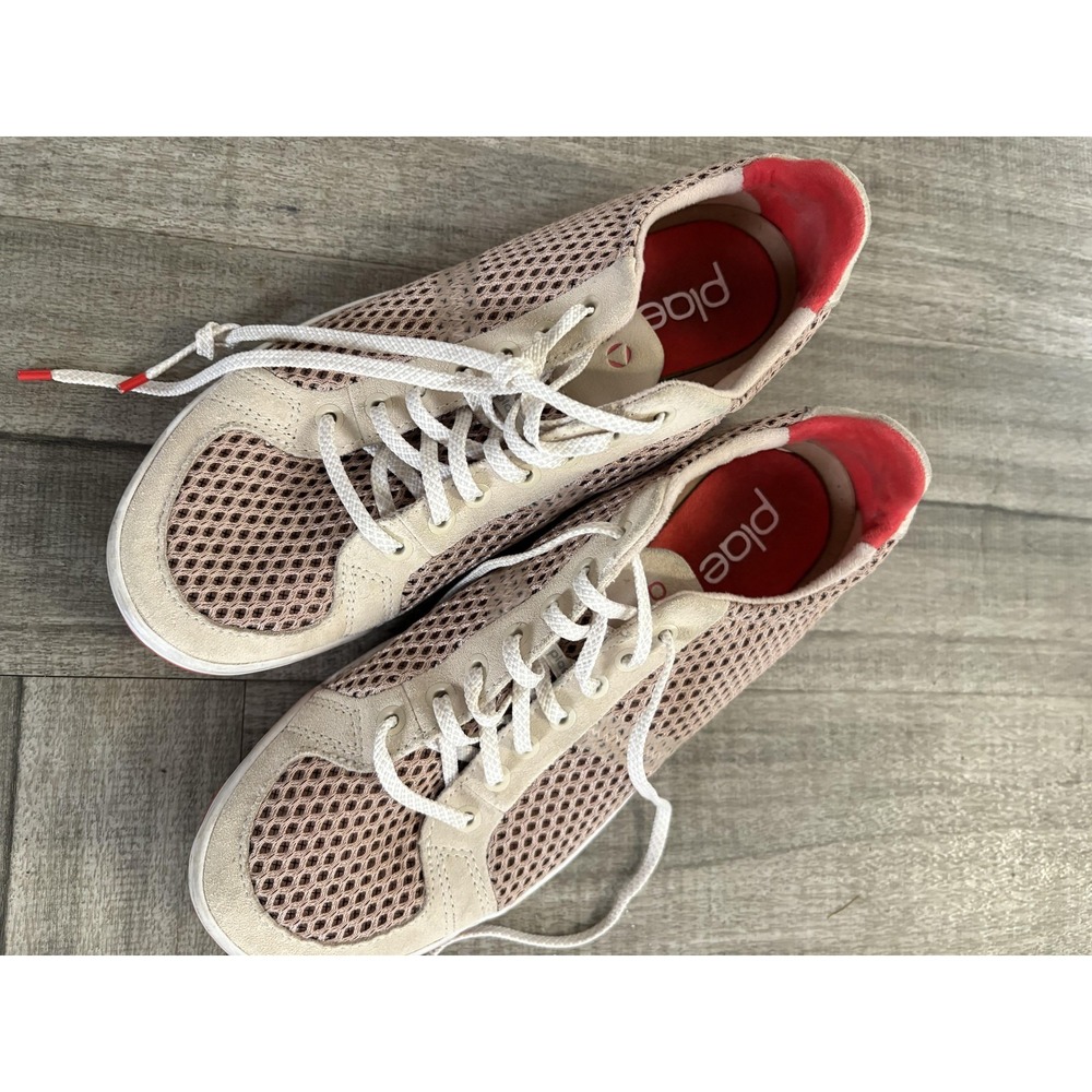 PLAE Prospect Shoes Womens Size 8W Beige Mesh Lightweight Athletic Sneakers